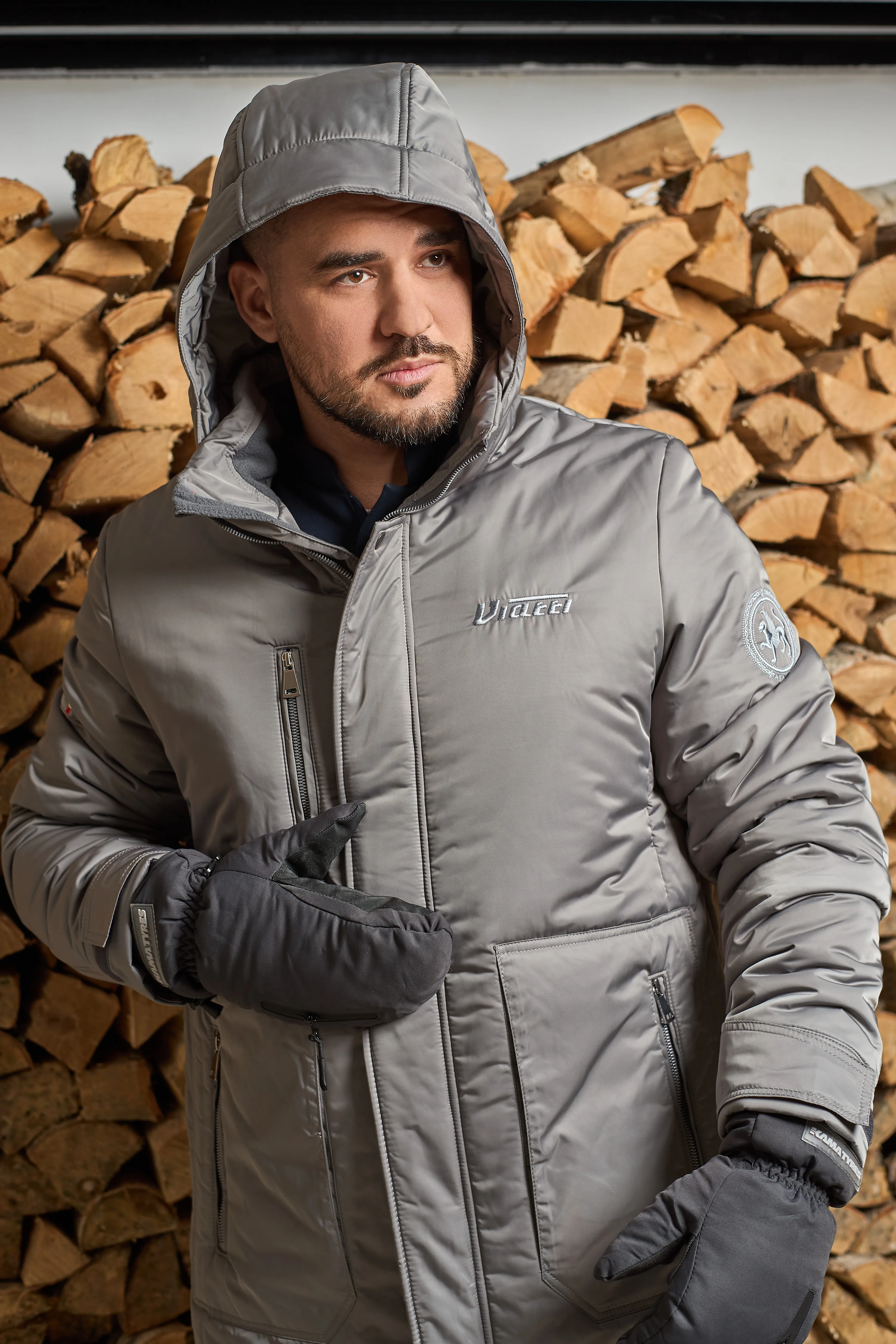 Парка мужская KAMA TYRES серая